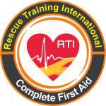 Logo of Rescue Training International's 'First Aid for All' program.