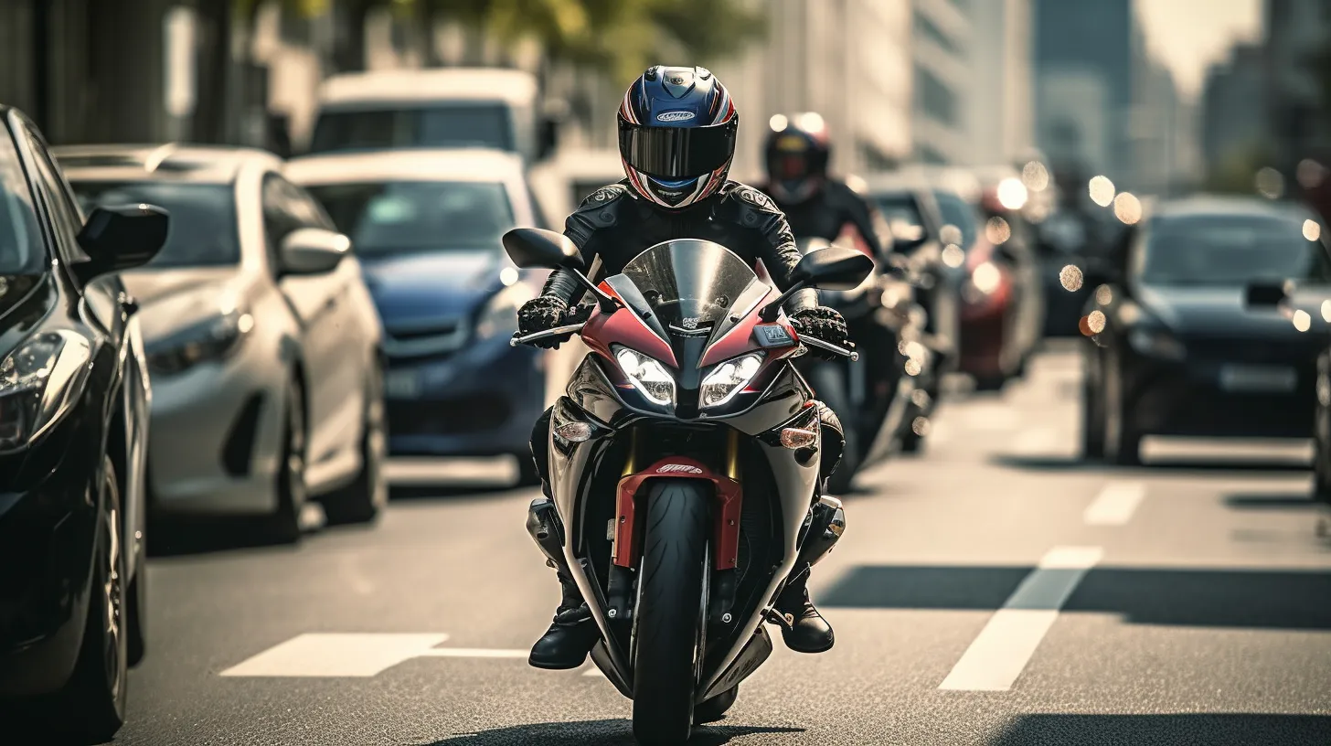 Riders with motorcycle in the town, representing On6 TEAM's Safe Riding Seminar.